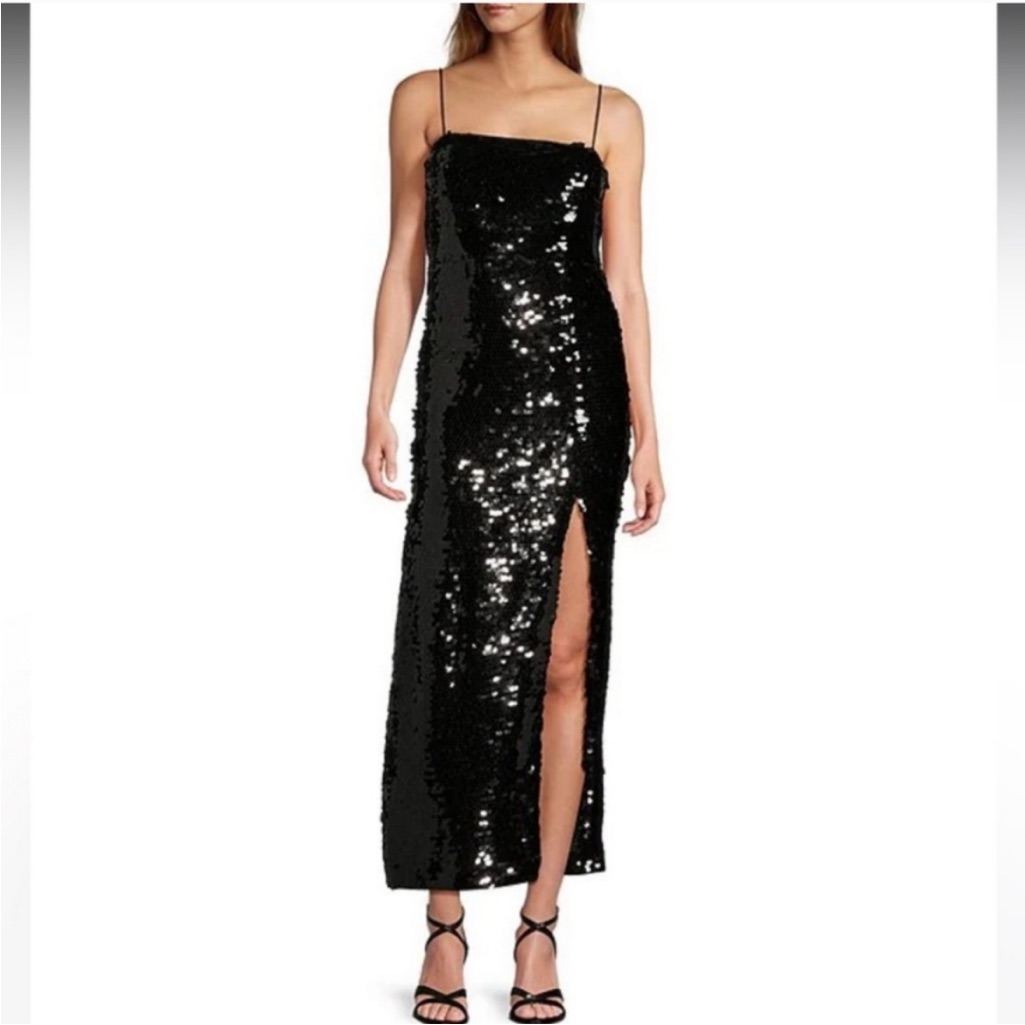 Nwt Antonio Melani Sloane Sequin Sleeveless Midi Dress